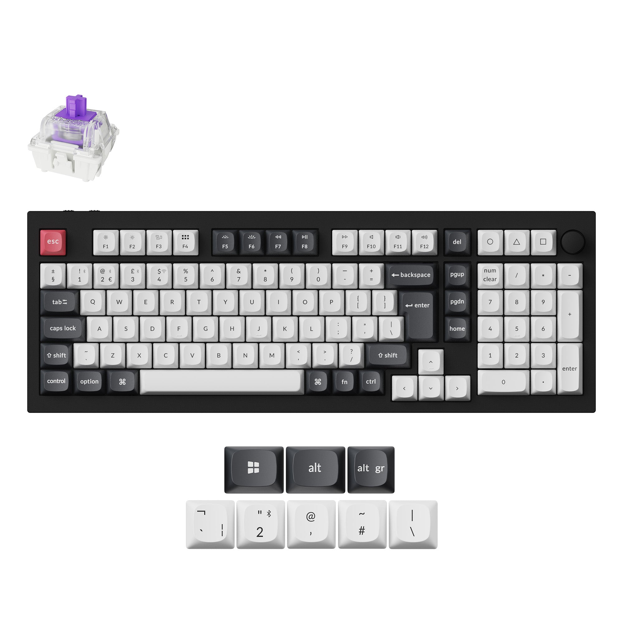 Keychron Q5 HE QMK Wireless Custom Keyboard ISO Layout Collection keyboard image