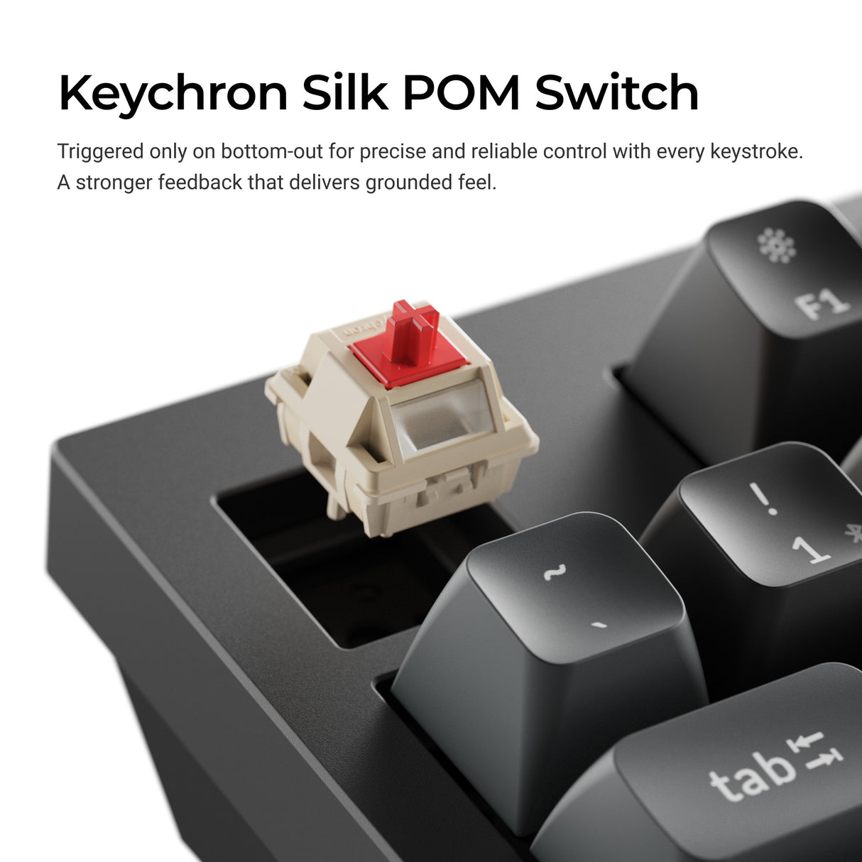 Keychron Q5_Ultra Wireless Hot Swappable Mechanical Keyboard Silk POM Switch-_switch