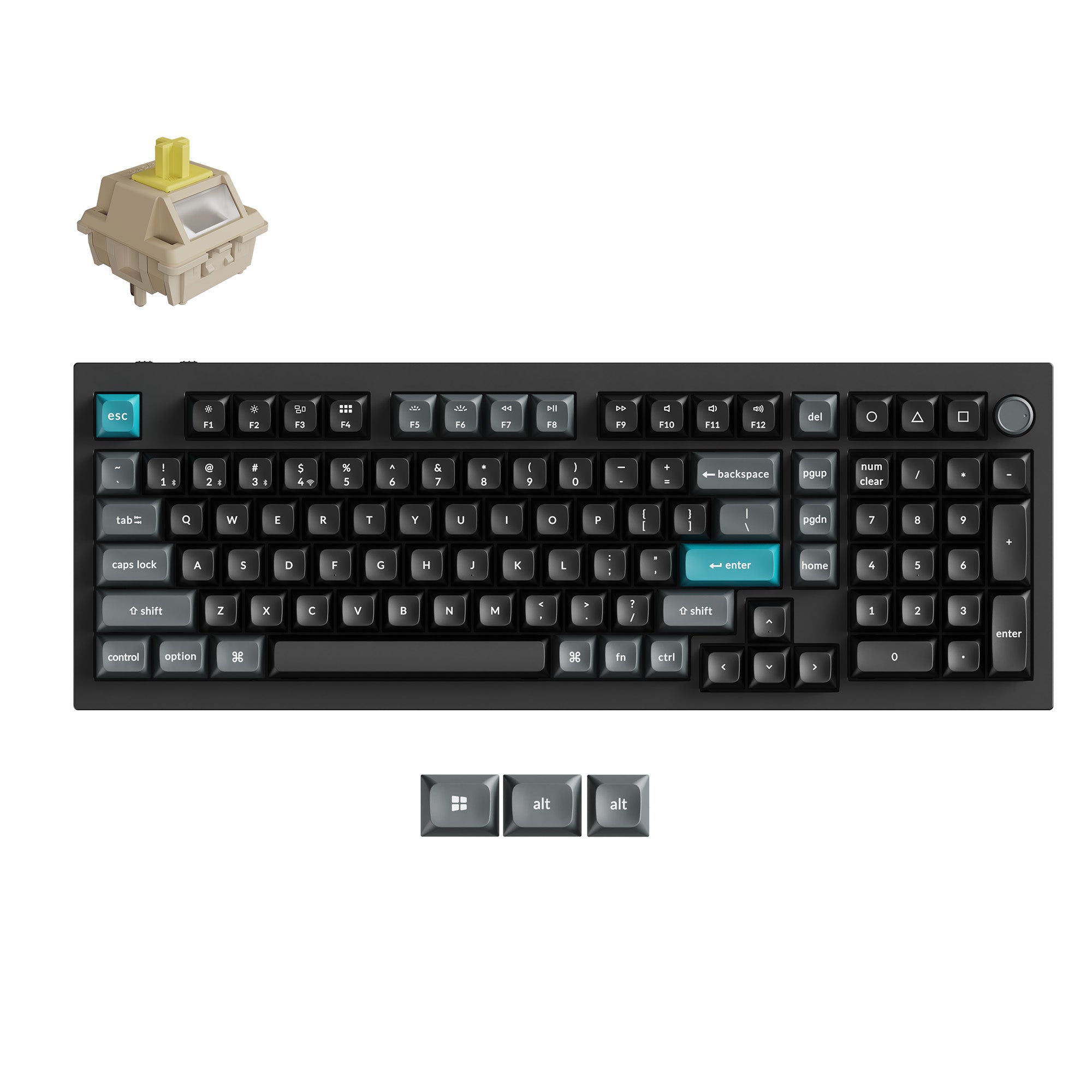 Q5_Ultra_8K_Wireless_Hot-swappable_RGB_Backlight_Banana_Switch_-_Black