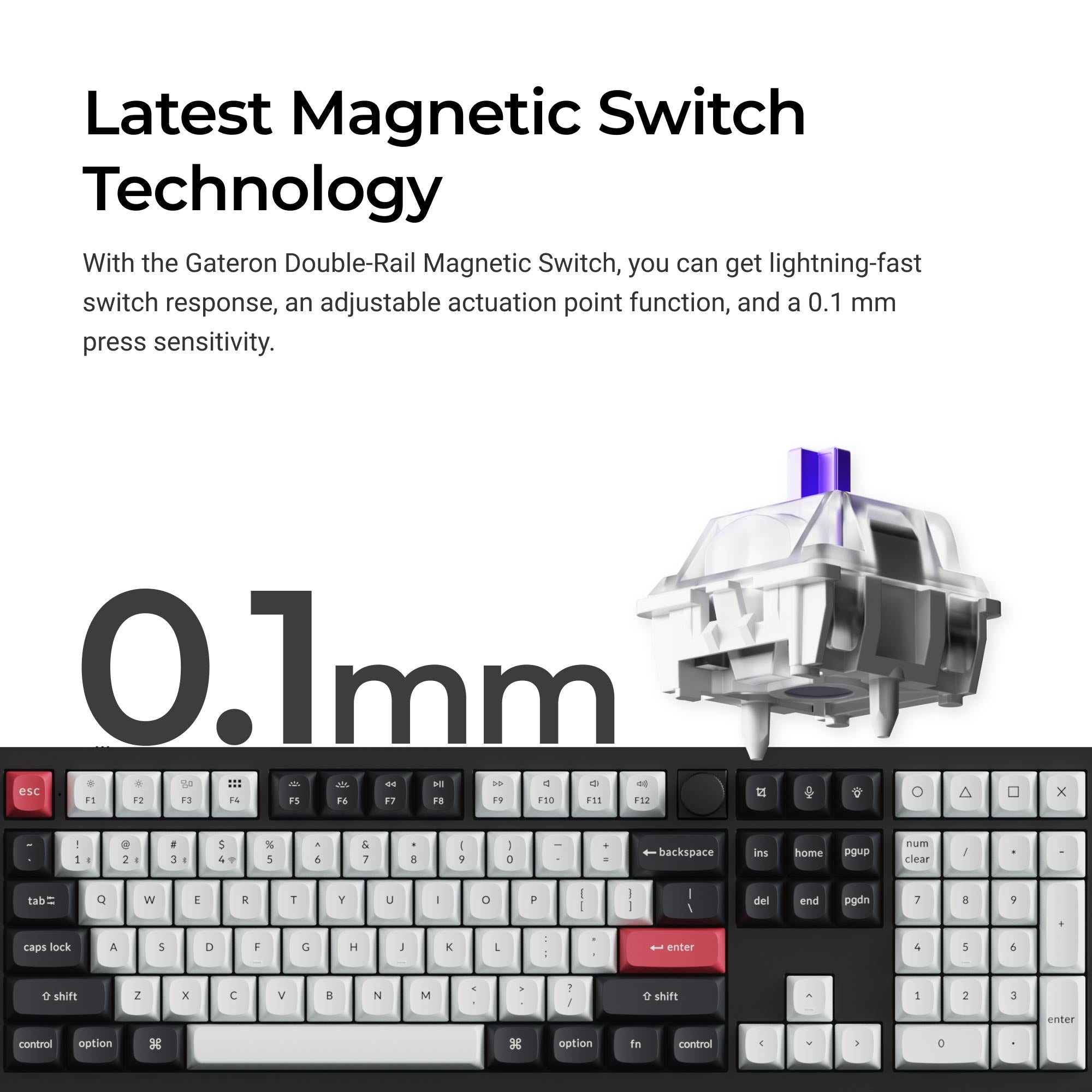 Keychron Q6 HE QMK Wireless Custom Keyboard keyboard image