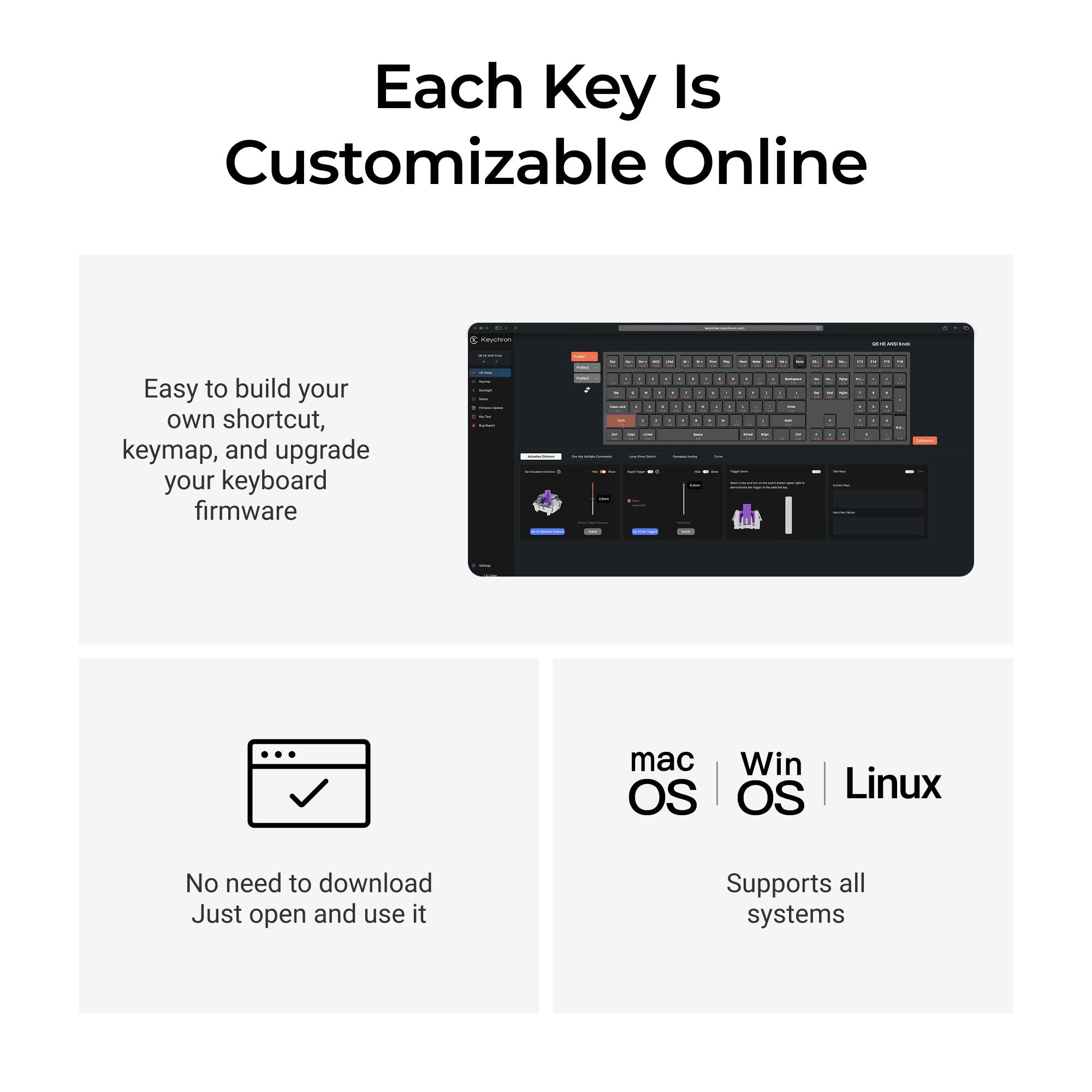 Keychron Q6 HE QMK Wireless Custom Keyboard keyboard image