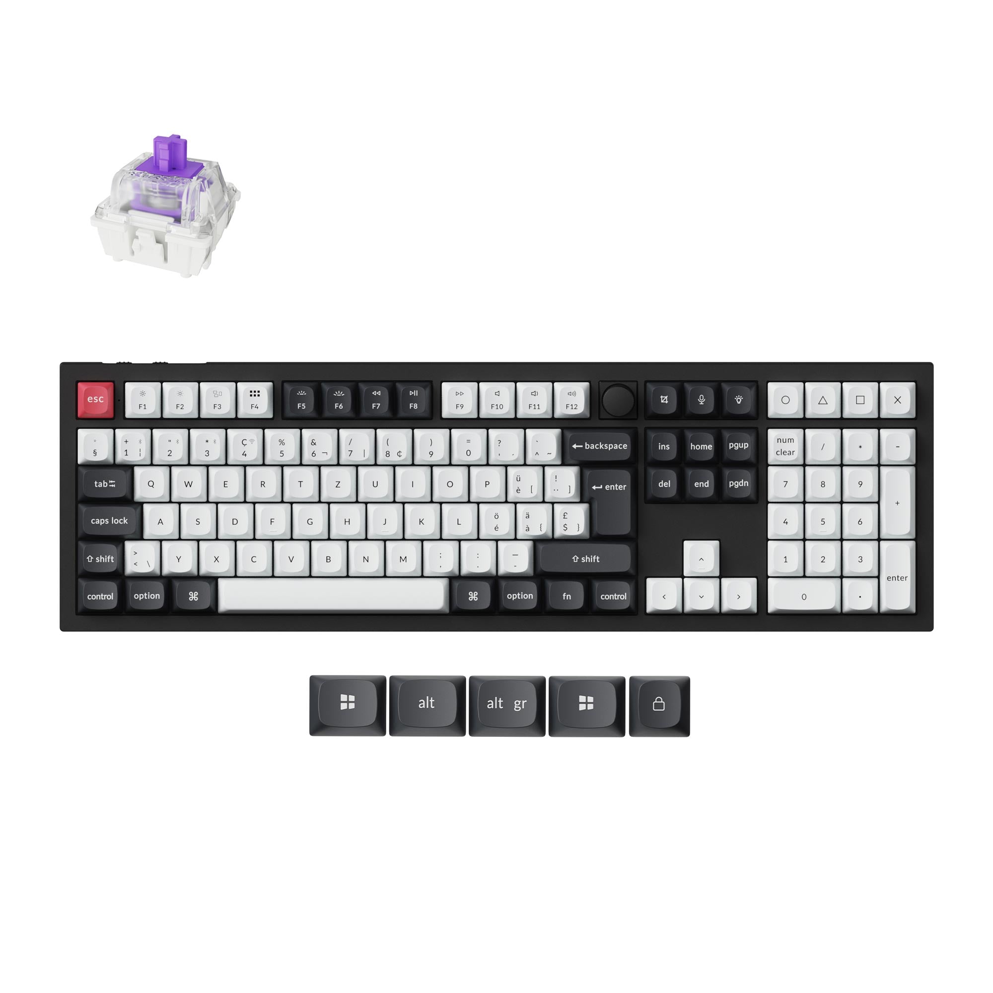 Keychron Q6 HE QMK Wireless Custom Keyboard ISO Layout Collection keyboard image