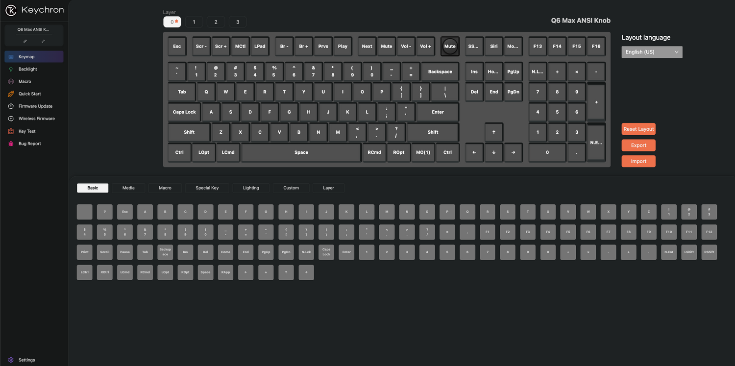 Keychron Launcher – Keymap