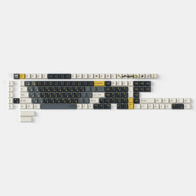 Retro Garage-Cherry Profile Dye-Sub PBT Full Keycap Set