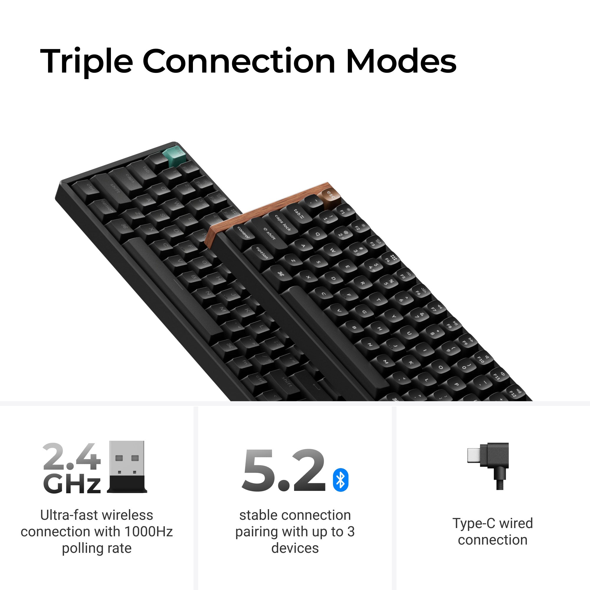 Keychron K2 HE Wireless Magnetic Switch Custom Keyboard keyboard image