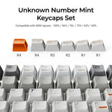 Unknown Number Mint -  Cherry Profile Dye-Sub PBT Full Keycap Set
