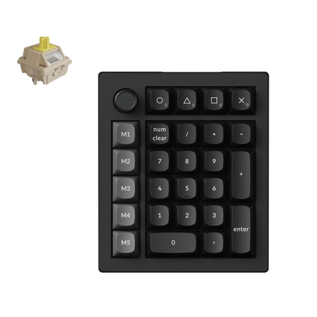 V0-Ultra-8K-Wireless-Custom-Number-Pad-Hot-swappable-RGB-Backlight-Banana-Switch-Black