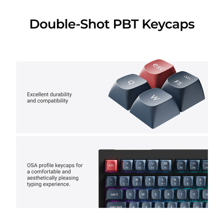 Keychron V1 Max Double-shot PBT Keycaps