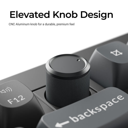 Keychron V6 Ultra 8K Wireless Custom Mechanical Keyboard Knob Design