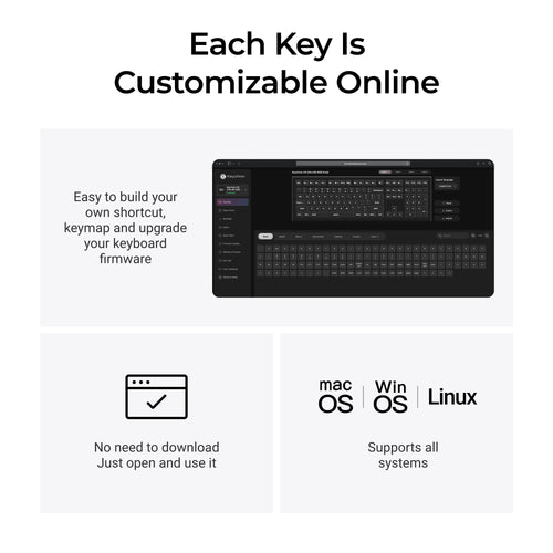 Keychron V6 Ultra 8K Wireless Custom Mechanical Keyboard Launcher Customization