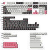 Cherry Profile Double-Shot PBT Full Set Keycaps - Dolch Red, Gray Whit –  Keychron