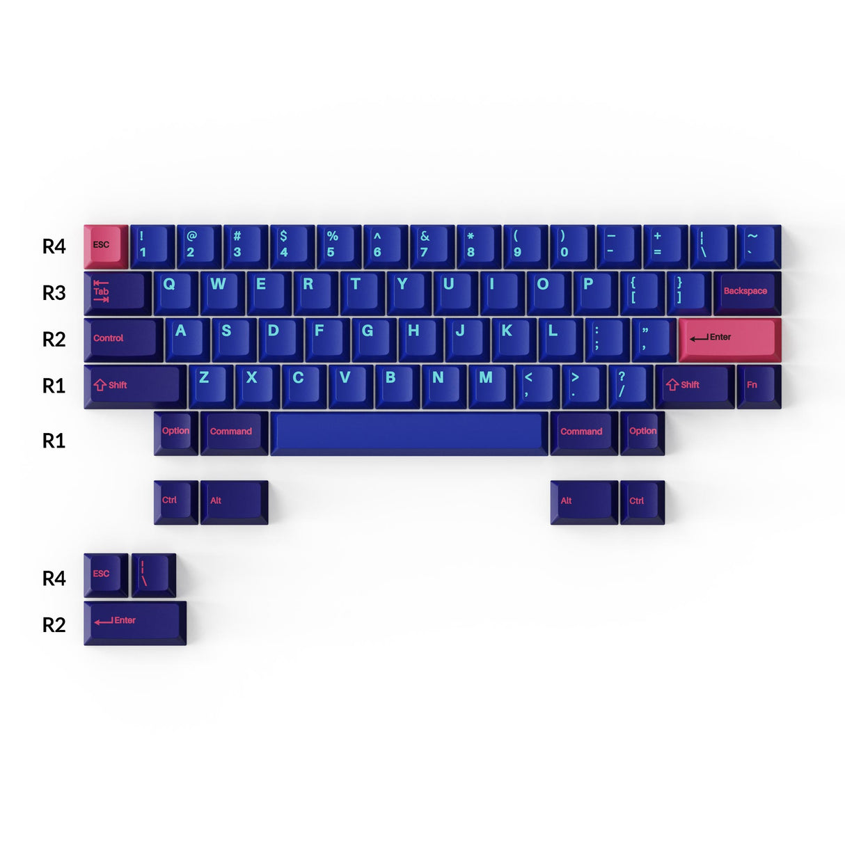 Claviers 168 Touches Double S PBT Keycap Custom WOB Keycap Cherry