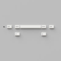 Cherry Profile Double-Shot PBT Keycaps Full Set Black on White Bow