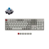 Keychron C2 hot swappable wired mechanical keyboard tenkeyless layout for mac windows non backlight retro color Keychron switch blue
