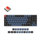 Keychron K1 Pro QMK/VIA ultra-slim custom mechanical keyboard 80 percent TKL layout for Mac Windows Linux low-profile Gateron red ISO German layout