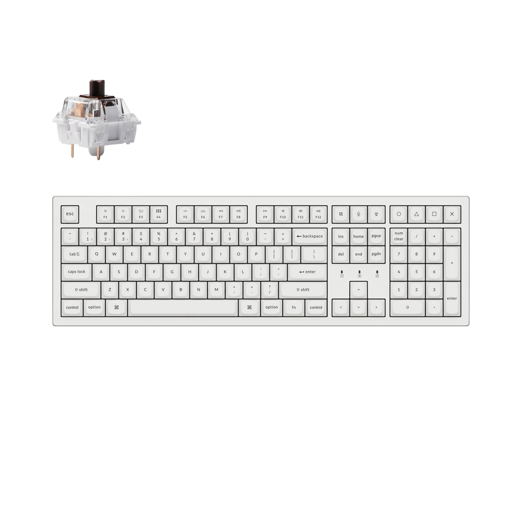 Keychron K10 Pro QMK/VIA Wireless Mechanical Keyboard keyboard image
