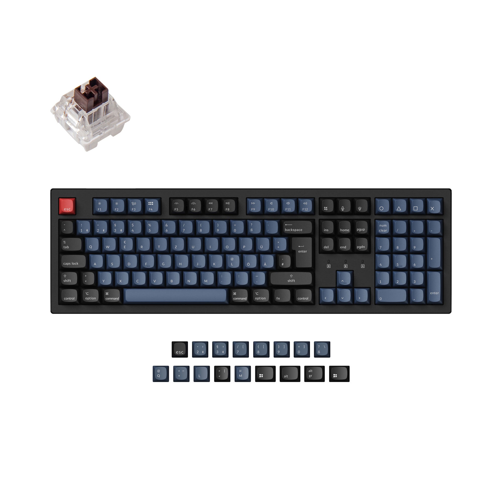 Keychron K10 Pro QMK/VIA Wireless Mechanical Keyboard ISO Layout Collection keyboard image