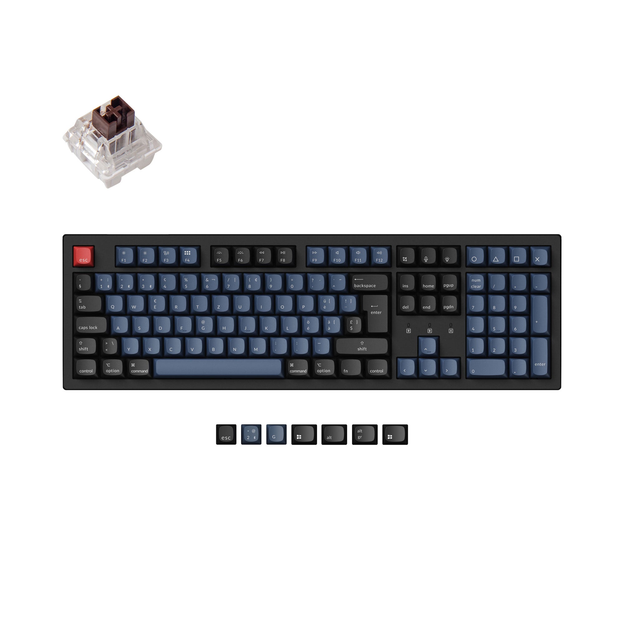 Keychron K10 Pro QMK/VIA Wireless Mechanical Keyboard ISO Layout Collection keyboard image