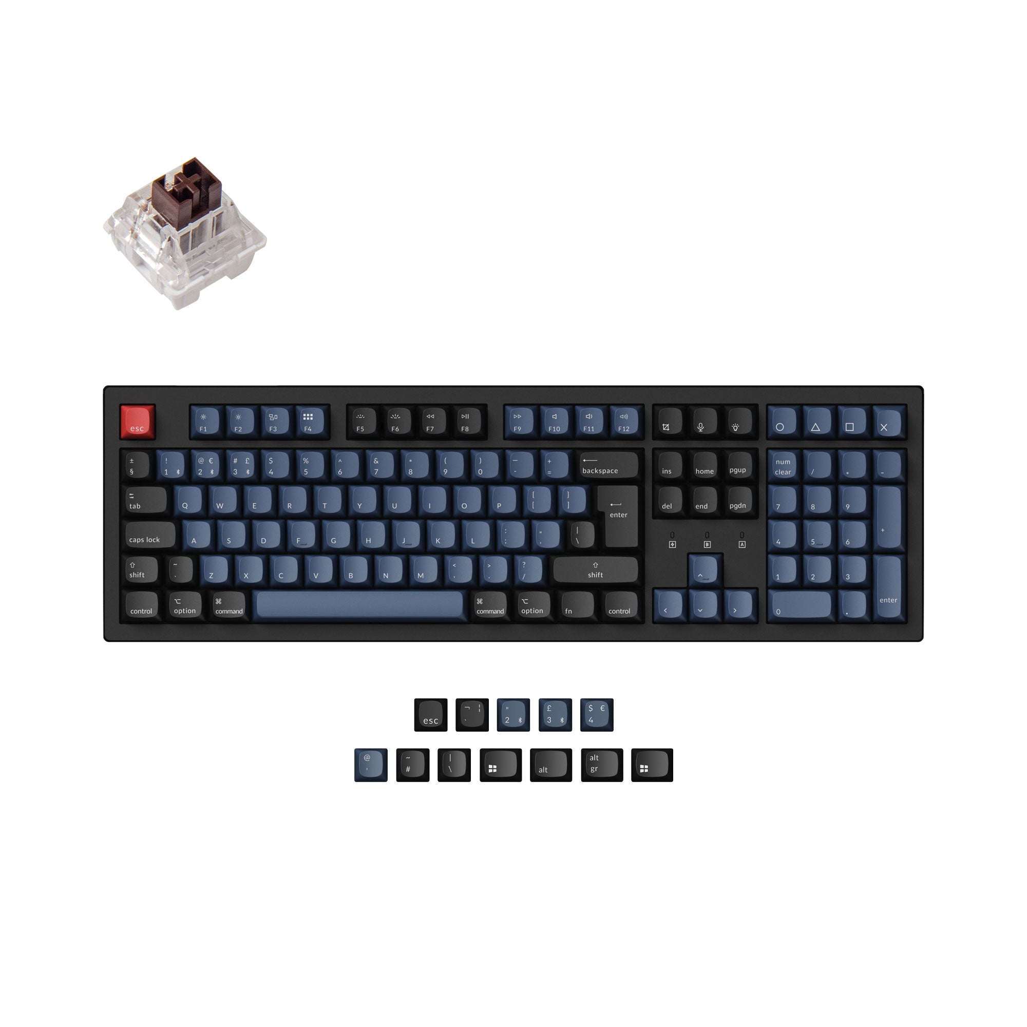 Keychron K10 Pro QMK/VIA Wireless Mechanical Keyboard ISO Layout Collection keyboard image