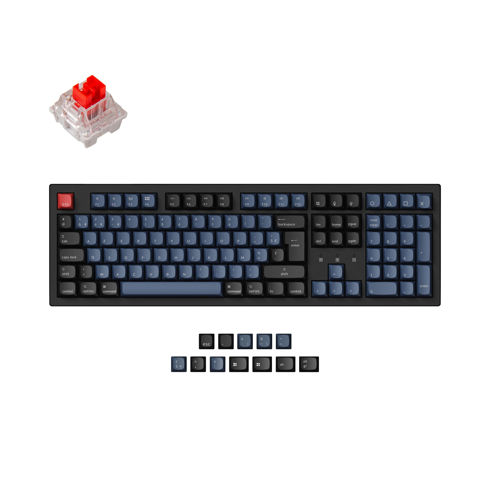 Keychron K10 Pro QMK/VIA Wireless Mechanical Keyboard ISO Layout Collection keyboard image