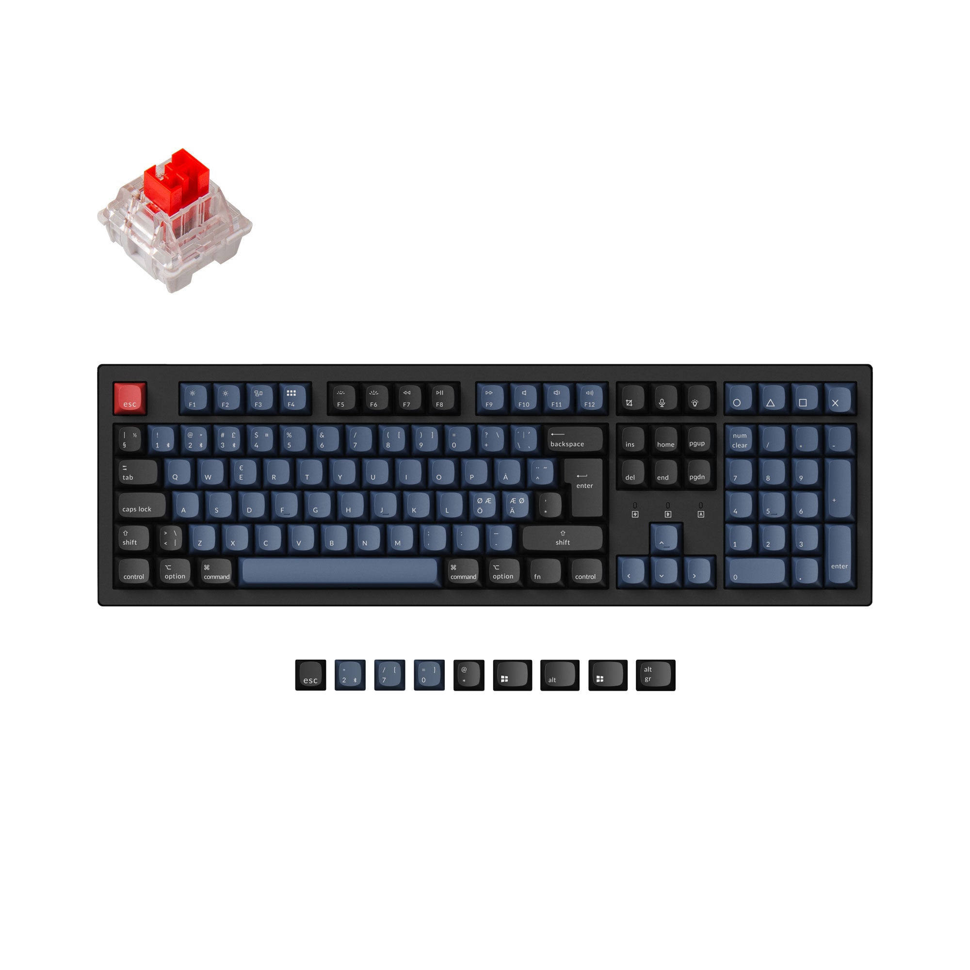 Keychron K10 Pro QMK/VIA Wireless Mechanical Keyboard ISO Layout Collection keyboard image
