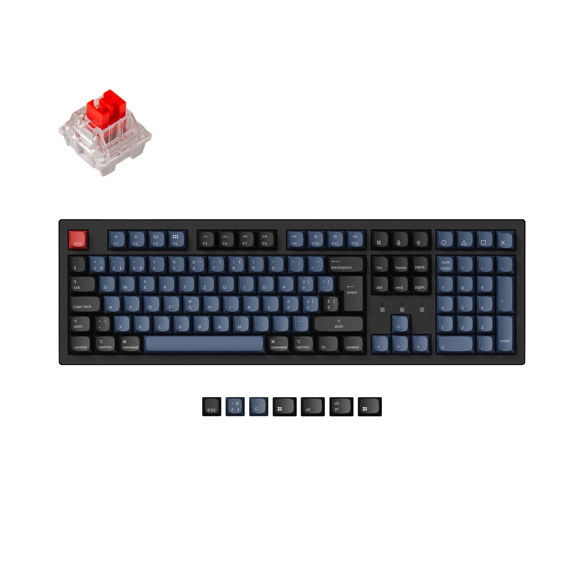 Keychron K10 Pro QMK/VIA Wireless Mechanical Keyboard ISO Layout Collection keyboard image