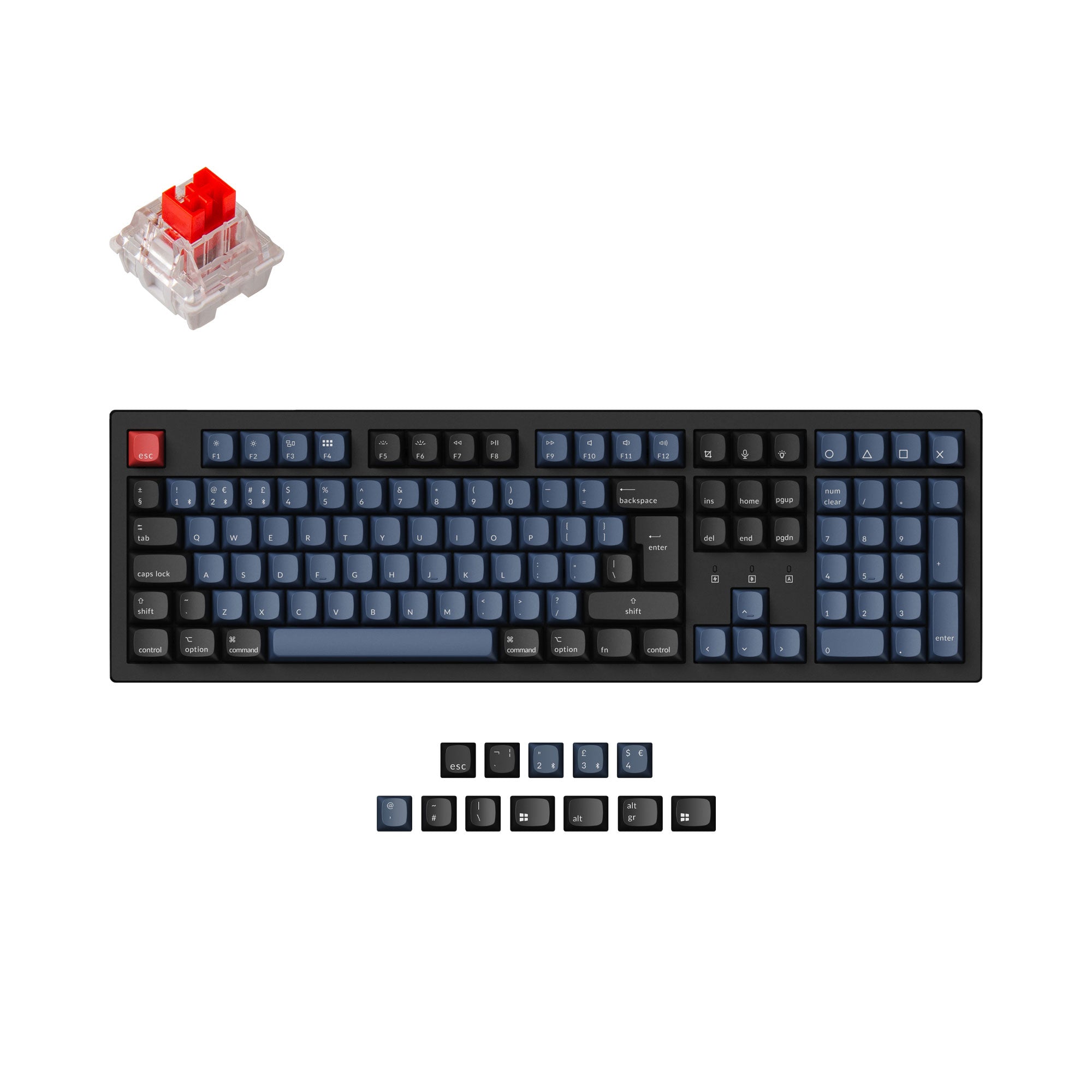 Keychron K10 Pro QMK/VIA Wireless Mechanical Keyboard ISO Layout Collection keyboard image