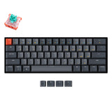 Keychron K12 60% compact hot-swappable wireless mechanical keyboard with for Mac and Windows with White RGB backlight Keychron Lava optical switch mint