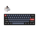 Keychron K12 Pro QMK VIA Wireless Custom Mechanical Keyboard for Mac Windows Linux hot-swappable with MX Switch RGB Backlight Aluminum with Keychron K pro switch Brown