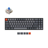 Keychron K14 70 percent layout wireless mechanical keyboard for Mac Windows with hot-swappable Gateron mechanical blue switches compatible with Cherry Kailh and Panda switches