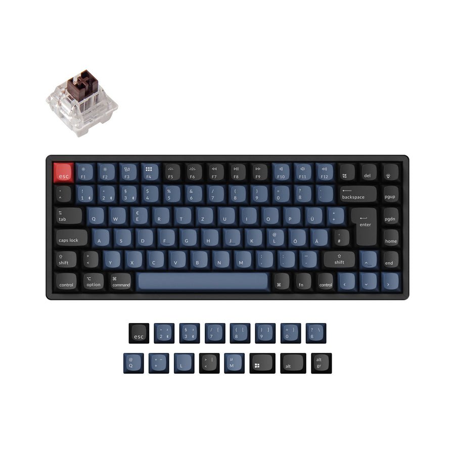 Keychron K2 Pro QMK/VIA Wireless Mechanical Keyboard ISO Layout Collec ...