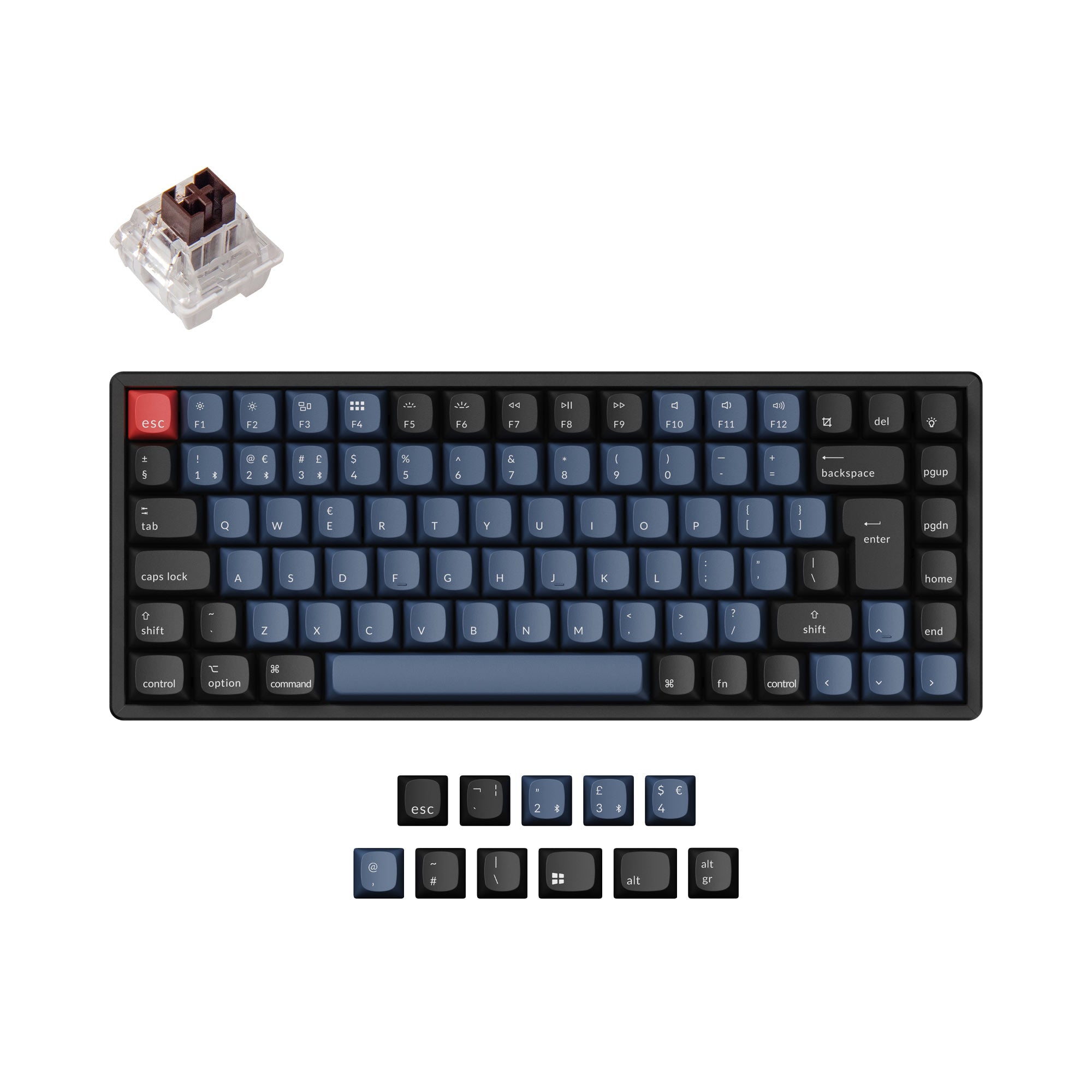 Keychron K2 Pro QMK/VIA Wireless Mechanical Keyboard ISO
