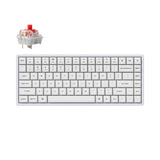 Keychron K2 Pro QMK VIA custom mechanical keyboard 75 percent layout aluminum white Mac Windows Linux hot-swappable Keychron K Pro switch red