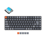 Keychron K3 JIS Japan Layout 75 Percent Low Profile Keyboard Hot Swappable Mac Windows Layout RGB Backlight Gateron Mechanical Blue