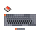 Keychron K3 JIS Japan Layout 75 Percent Low Profile Keyboard Hot Swappable Mac Windows Layout RGB Backlight Gateron Mechanical Red