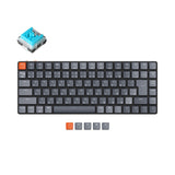 Keychron K3 JIS Japan Layout 75 Percent Low Profile Keyboard Hot Swappable Mac Windows Layout RGB Backlight Keychron Optical Blue