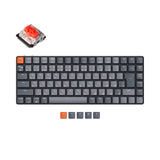 Keychron K3 JIS Japan Layout 75 Percent Low Profile Keyboard Hot Swappable Mac Windows Layout White Backlight Gateron Mechanical Red