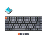 Keychron K3 JIS Japan Layout 75 Percent Low Profile Keyboard Hot Swappable Mac Windows Layout White Backlight Keychron Optical Blue