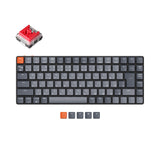 Keychron K3 JIS Japan Layout 75 Percent Low Profile Keyboard Hot Swappable Mac Windows Layout White Backlight Keychron Optical Red