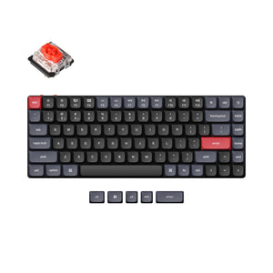 Keychron K3 Pro QMK/VIA ultra-slim custom mechanical keyboard 75% layout for Mac Windows Linux low-profile Gateron red