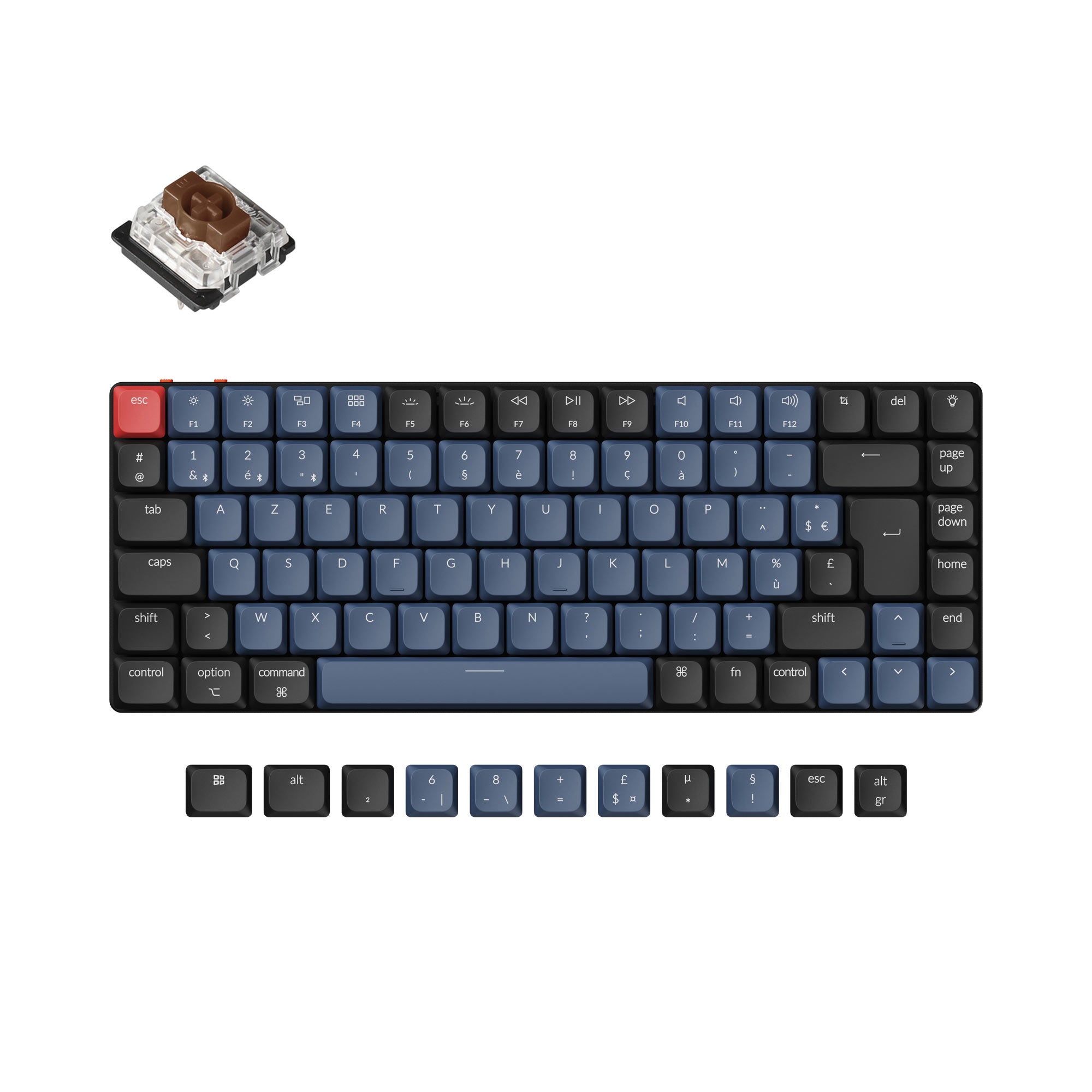 Keychron K3 Pro QMK/VIA Wireless Mechanical Keyboard ISO Layout Collection keyboard image