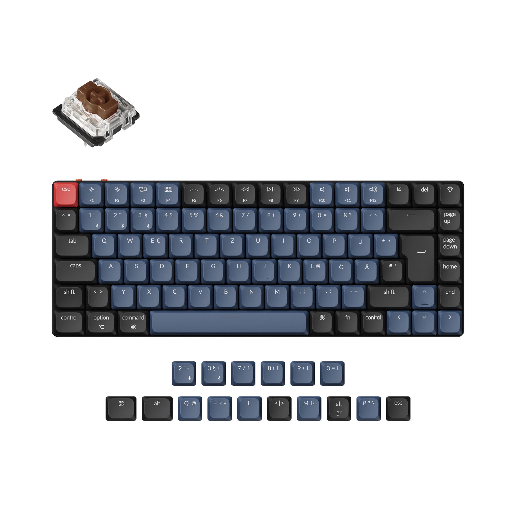 Keychron K3 Pro QMK/VIA Wireless Mechanical Keyboard ISO Layout Collection keyboard image