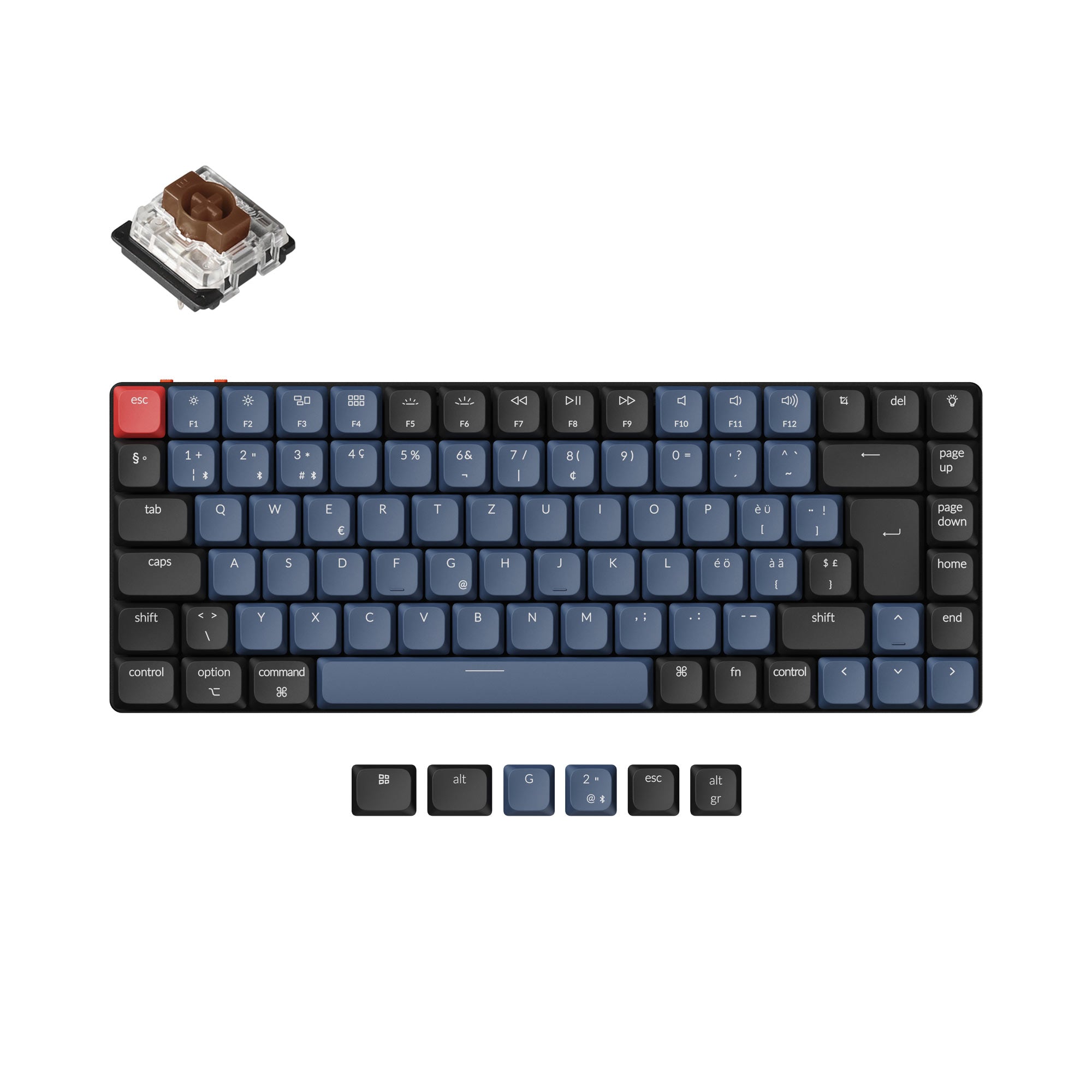 Keychron K3 Pro QMK/VIA Wireless Mechanical Keyboard ISO Layout Collection keyboard image
