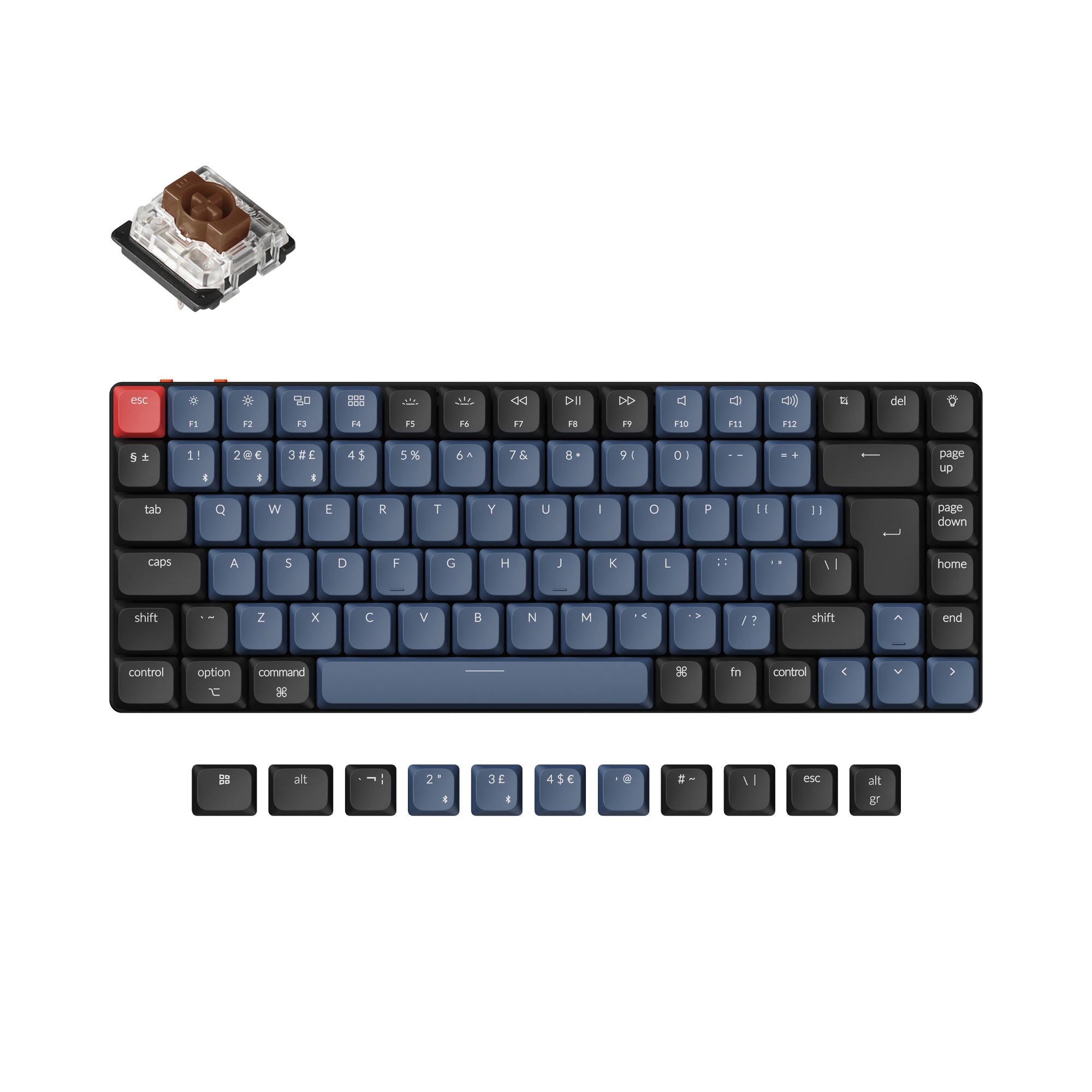 Keychron K3 Pro QMK/VIA Wireless Mechanical Keyboard ISO Layout Collection keyboard image