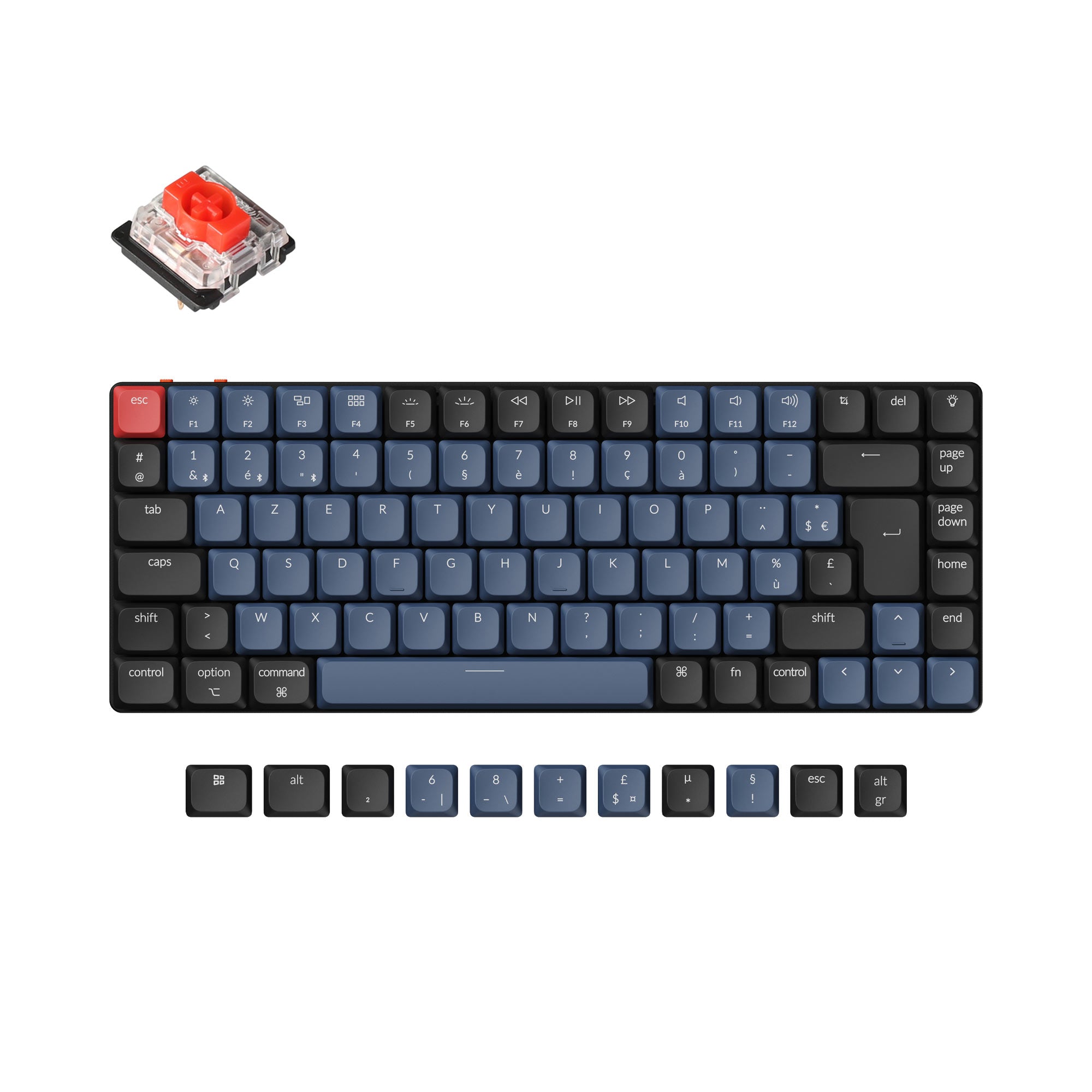 Keychron K3 Pro QMK/VIA Wireless Mechanical Keyboard ISO Layout Collection keyboard image