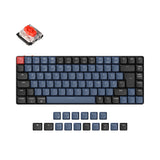 Keychron K3 Pro QMK/VIA ultra-slim custom mechanical keyboard 75 percent layout for Mac Windows Linux low-profile Gateron red ISO German layout