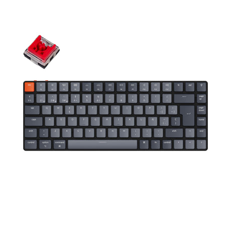 Keychron K3 Spanish iso layout white backlight wireless ultra slim mechanical keyboard low profile optical red switch for Mac windows