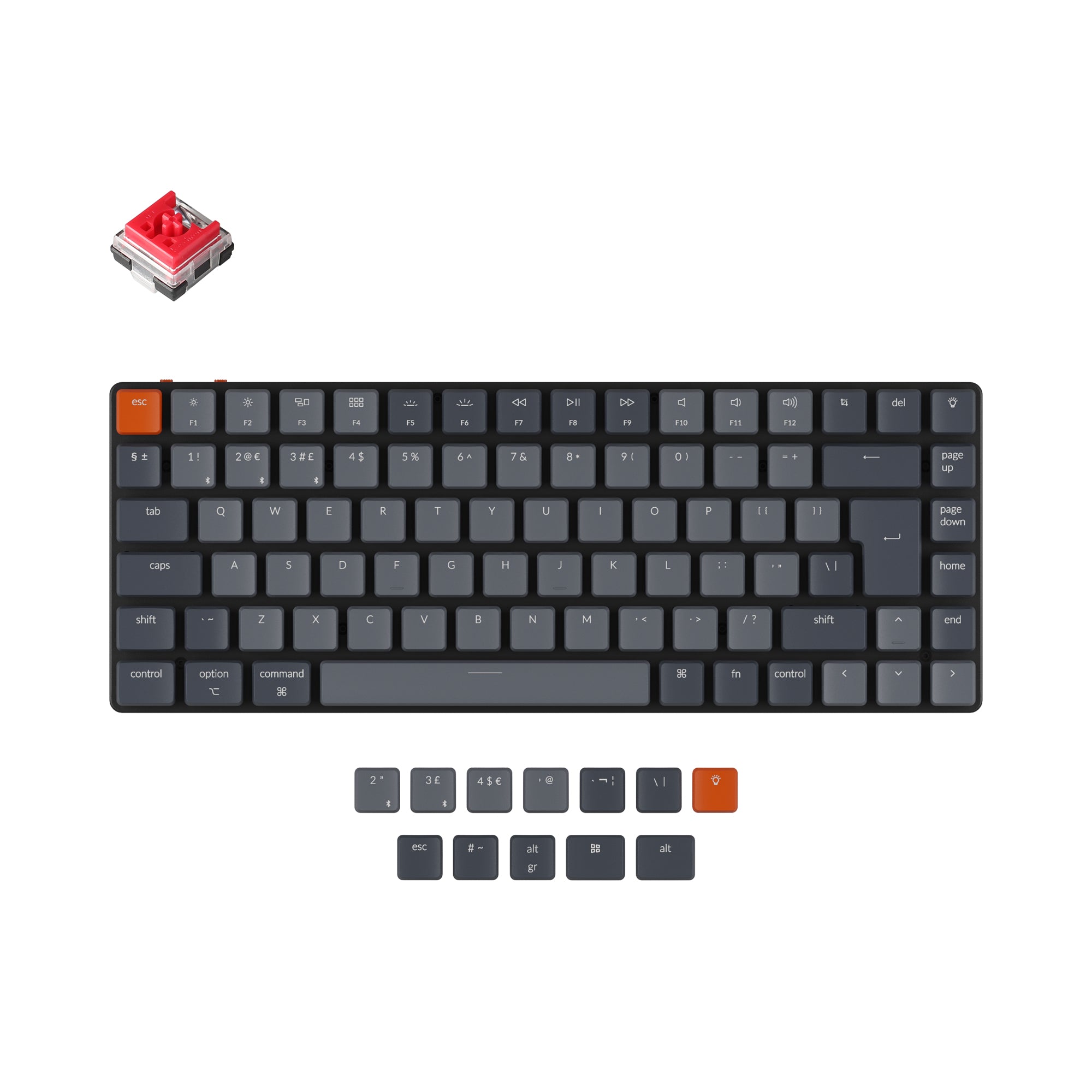 Keychron K3 Ultra-slim Wireless Mechanical Keyboard (UK ISO Layout) - Version 2 keyboard image