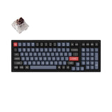 Keychron K4 Pro QMK VIA Wireless Custom Mechanical Keyboard with 96 Percent layout for Mac Windows Linux hot-swappable with MX Switch RGB Backlight with Keychron K pro switch Brown