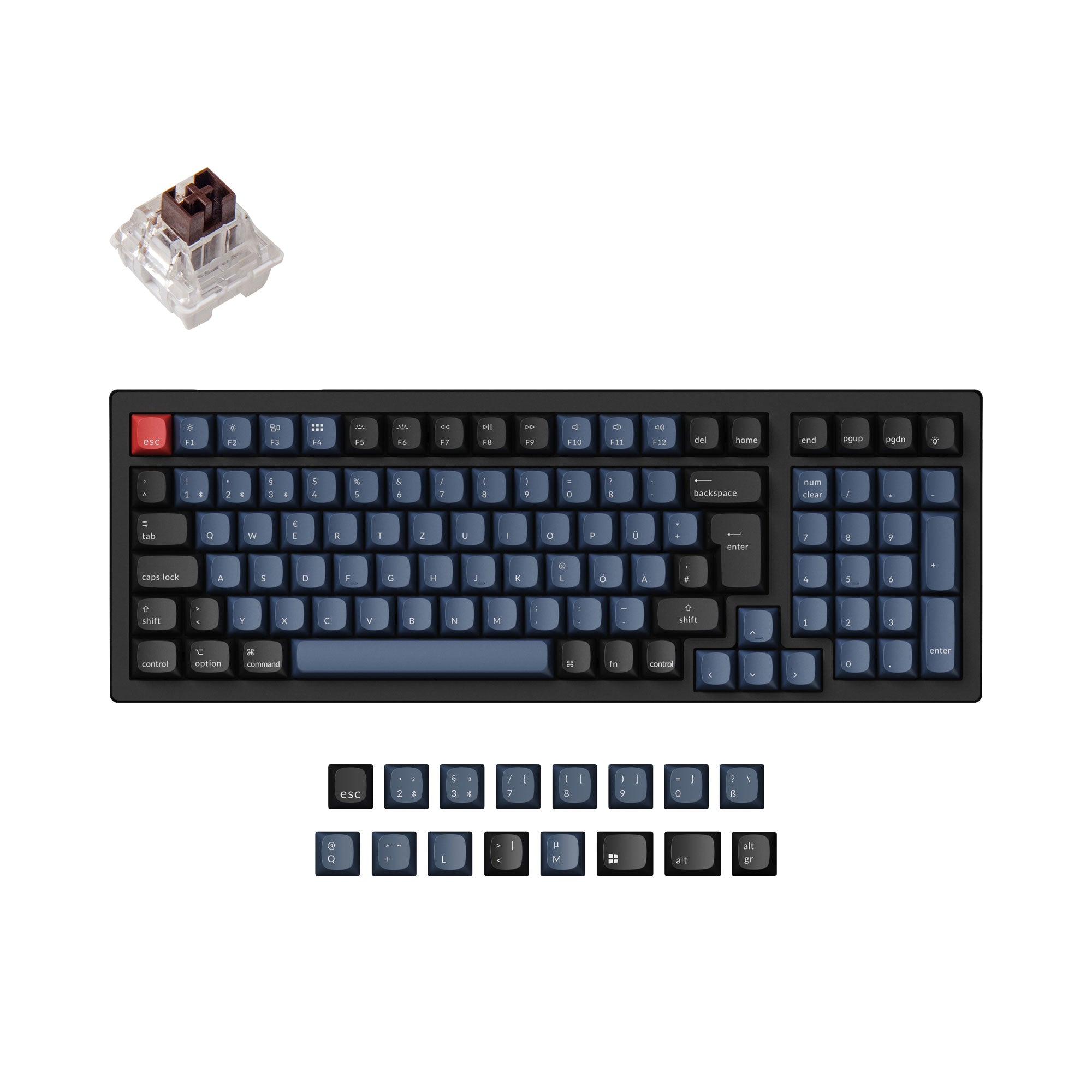 Keychron K4 Pro QMK/VIA Wireless Mechanical Keyboard ISO Layout Collection keyboard image